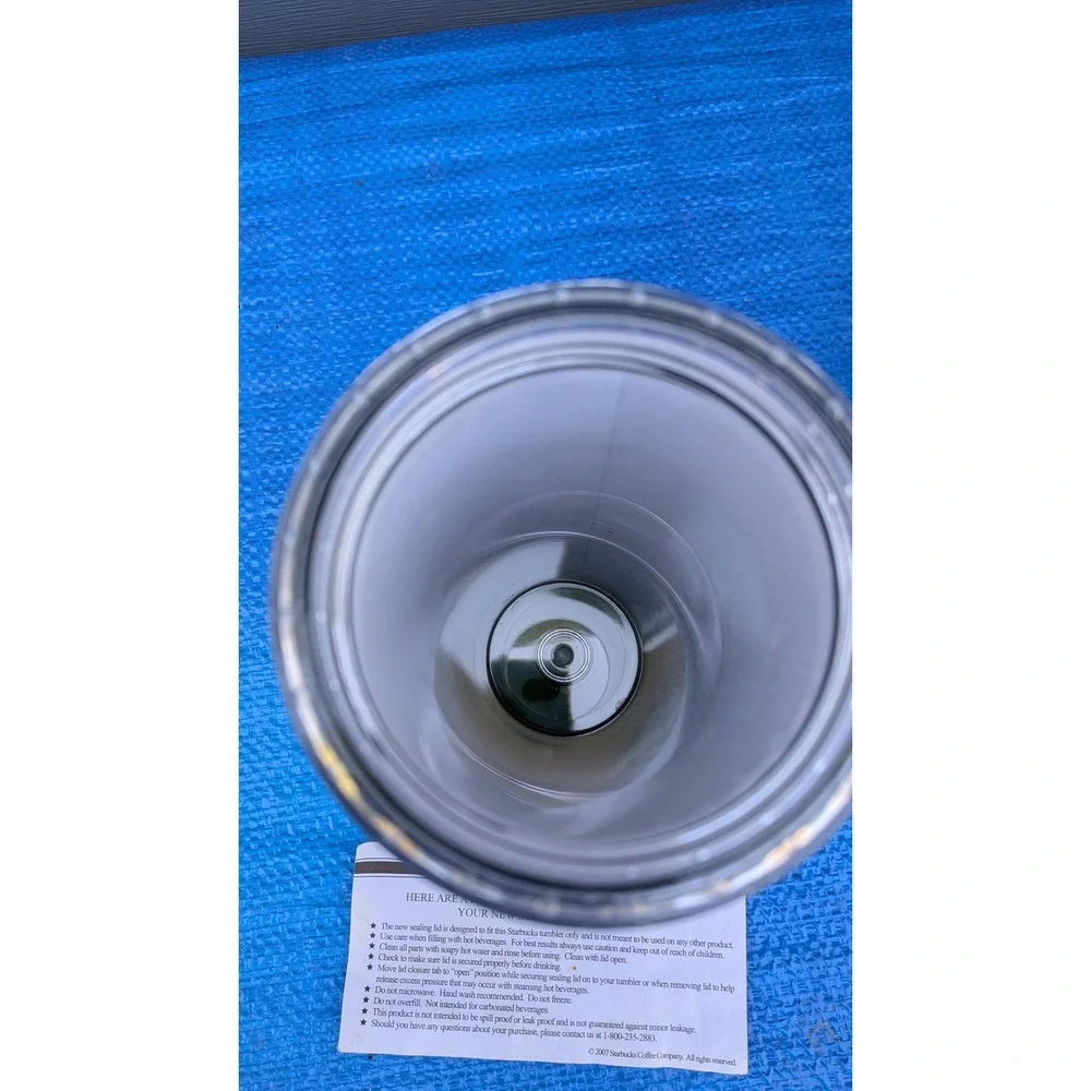 Starbucks Tumbler Lot of 3 Matte Black 24oz Teal Gradient 12oz Fabric Inlay 16oz
